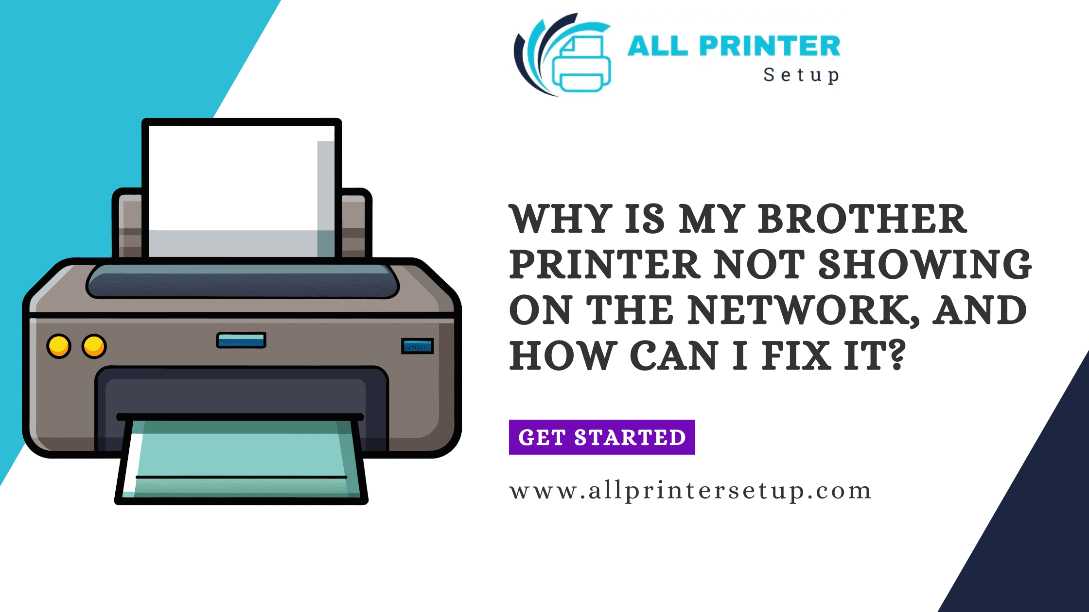Brother printer not showing on network